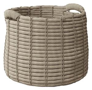 Tribu Vonkajší kôš Gobi, Tribu, okrúhly 60x50 cm, výplet lankový farba linen