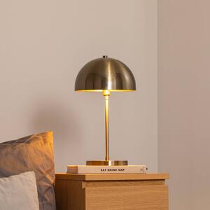 Opviq Stolová lampa Varzan 10857, zlatá antik, kov, výška 50 cm, Hnedá / staromosadz, Obývacia izba / jedáleň, kov, Stojacie svietidlo