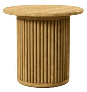 Tribu Odkladací stolík Otto, Tribu, okrúhly 48x45 cm, rám teak, doska keramika dekor sabbia