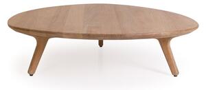 Manutti Konferenčný stolík Torsa, Manutti, 101x98x24 cm, rám teak, doska brushed teak