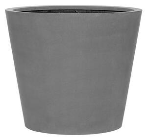 Pottery Pots Vonkajší kvetináč okrúhly Bucket L, Grey (farba sivá), kolekcia Natural, kompozit Fiberstone, priemer 68 cm x v 60 cm, objem cca 165 l