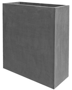 Pottery Pots Vonkajší kvetináč obdĺžnikový Jort Slim high XL, Grey (farba sivá), kolekcia Natural, kompozit Fiberstone, d 91 cm x š 36 cm x v 102 cm, objem cca 334 l