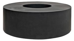 Pottery Pots Vonkajší kvetináč okrúhly Jumbo Seating Round, Black (farba čierna), kolekcia Natural, kompozit Fiberstone, priemer 140 cm x v 47,5 cm, objem cca 116 l