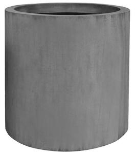 Pottery Pots Vonkajší kvetináč okrúhly Jumbo Max XL, Grey (farba sivá), kolekcia Natural, kompozit Fiberstone, priemer 110 cm x v 110 cm, objem cca 1026 l
