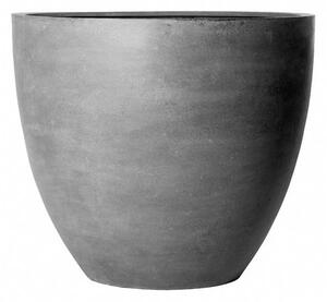 Pottery Pots Vonkajší kvetináč okrúhly Jumbo Jesslyn S, Grey (farba sivá), kolekcia Natural, kompozit Fiberstone, priemer 83 cm x v 73 cm, objem cca 286 l
