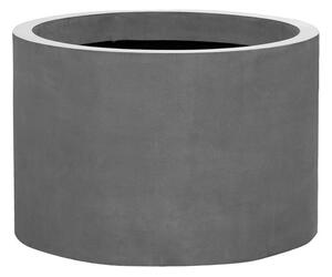 Pottery Pots Vonkajší kvetináč okrúhly Jumbo Max Mid. High L, Grey (farba sivá), kolekcia Natural, kompozit Fiberstone, priemer 90 cm x v 60 cm, objem cca 381 l