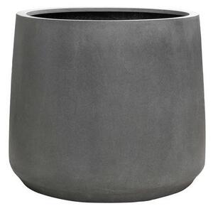 Pottery Pots Vonkajší kvetináč okrúhly Jumbo Patt XS, Grey (farba sivá), kolekcia Natural, priemer 73 cm x v 61 cm