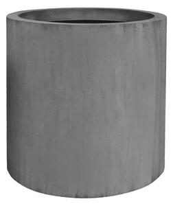 Pottery Pots Vonkajší kvetináč okrúhly Jumbo Max M, Grey (farba sivá), kolekcia Natural, kompozit Fiberstone, priemer 70 cm x v 70 cm, objem cca 262 l