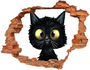 Nálepka 3D diera na stenu Ilustrácie mačky nd-c-106917404
