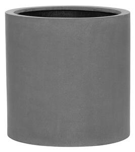 Pottery Pots Vonkajší kvetináč okrúhly Max M, Grey (farba sivá), kolekcia Natural, kompozit Fiberstone, priemer 43 cm x v 43 cm, objem cca 62 l