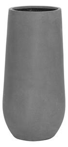 Pottery Pots Vonkajší kvetináč okrúhly Nax M, Grey (farba sivá), kolekcia Natural, kompozit Fiberstone, priemer 35 cm x v 70 cm, objem cca 51 l