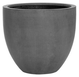 Pottery Pots Vonkajší kvetináč okrúhly Jesslyn S, Grey (farba sivá), kolekcia Natural, kompozit Fiberstone, priemer 50 cm x v 44 cm, objem cca 63 l