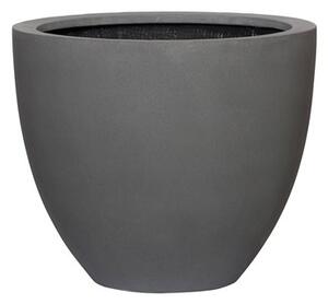 Pottery Pots Vonkajší kvetináč okrúhly Jesslyn XS, Grey (farba sivá), kolekcia Natural, kompozit Fiberstone, priemer 42 cm x v 36 cm, objem cca 0 l