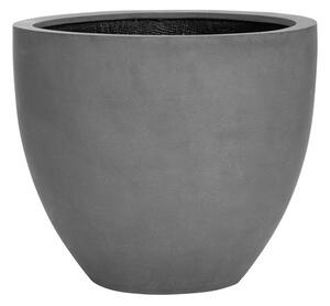 Pottery Pots Vonkajší kvetináč okrúhly Jesslyn M, Grey (farba sivá), kolekcia Natural, kompozit Fiberstone, priemer 60 cm x v 52 cm, objem cca 107 l