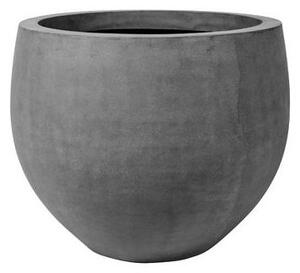 Pottery Pots Vonkajší kvetináč okrúhly Orb L, Grey (farba sivá), kolekcia Natural, kompozit Fiberstone, priemer 68,5 cm x v 57 cm, objem cca 170 l