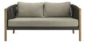 Vincent Sheppard Pohovka 2,5-miestna Lento, Vincent Sheppard, 160x83x78 cm, rám teak, výplet lanko farba anthracite, bez sedákov