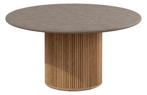 Tribu Jedálenský stôl Otto, Tribu, okrúhly 148x75 cm, rám teak, doska keramika dekor sabbia