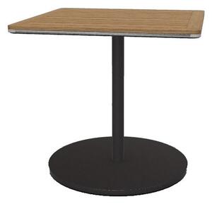 Roda Bistro stolík Button, Roda, štvorcový 80x80x70 cm, rám a doska hliník farba smoke