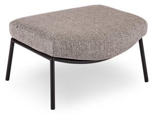 Stern Podnožka Zoe, Stern, 76x55x38 cm, rám lakovaný hliník čierny (black matt), vonkajšia látka farba Mélange grey, rýchloschnúca výplň, vrátane krycej plachty