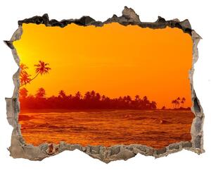 Díra 3D ve zdi na stěnu Sunset beach nd-k-112375136