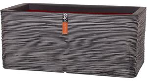 Capi Europe Kvetináč obdĺžnikový Rib NL, Capi, 73x39x32 cm, recyklovateľná PE zmes, farba antracit