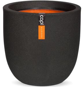 Capi Europe Kvetináč okrúhly Smooth NL, Capi, priemer 54 cm, výška 52 cm, recyklovateľná PE zmes, farba čierna