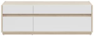 TV DIEL, biela, farba duba, 173,5/58,2/42 cm Hom`in - Obývacie zostavy