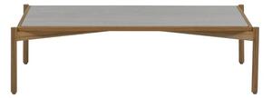 Apple Bee Konferenčný stolík St.Lucia, Apple Bee, 128x70x35 cm, rám teak, doska keramika Travertino White