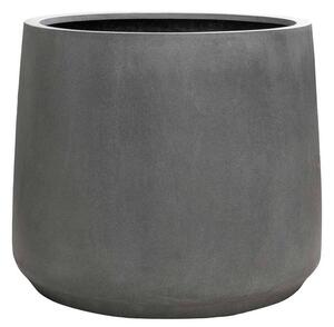 Pottery Pots Vonkajší kvetináč okrúhly Patt M, Grey (farba sivá), kolekcia Natural, kompozit Fiberstone, priemer 55 cm, výška 46,5 cm, objem cca 235 l
