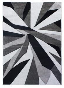 Flair Rugs koberce Kusový koberec Hand Carved Shatter Black / Grey Rozmery koberca: 120x170