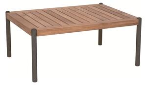 Stern Konferenčný stolík Taro, Stern, obdĺžnikový 80x60x35 cm, rám lakovaný hliník šedočierny (anthracite), doska teak