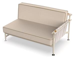 Vondom Ukončovací diel ľavostranný Hamptons, Vondom, 140x89,5x75,5 cm, rám hliník, sedáky vonkajšia látka Group 1B, farebné vyhotovenie podľa vzorkovníka