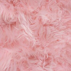 Flair Rugs koberce Kusový koberec Faux Fur Sheepskin Pink kruh - 120x120 (priemer) kruh cm