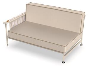 Vondom Ukončovací diel pravostranný Hamptons, Vondom, 140x89,5x75,5 cm, rám hliník, sedáky vonkajšia látka Group 1B, farebné vyhotovenie podľa vzorkovníka