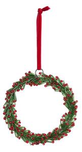 X-MAS Venček s perlami 12 cm