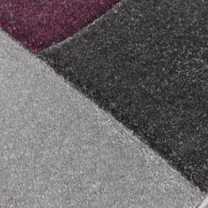 Flair Rugs koberce Kusový koberec Hand Carved Cosmos Purple / Grey - 80x150 cm