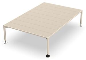 Vondom Konferenčný stolík Hamptons, Vondom, obdĺžnikový 127,5x85x33 cm, rám hliník farba podľa vzorkovníka, doska Solid Core farba podľa vzorkovníka