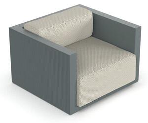Vondom Nízke kreslo Gatsby, Vondom, 110x100x70 cm, matt polyetylén farba podľa vzorkovníka, sedáky exteriérová látka Group 1A a 1B