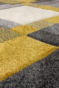Flair Rugs koberce Kusový koberec Hand Carved Nimbus Grey / Ochre Rozmery koberca: 200x290