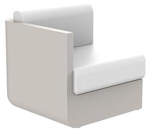 Vondom Ukončovací diel pravostranný ULM, Vondom, 82x82x72 cm, matt polyethylen farba podľa vzorkovníka, sedáky vonkajšia látka Group 1A a 1B farba podľa vzorkovníka
