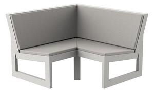 Vondom Rohový diel Frame, Vondom, 126x126x80 cm, matt polyethylen farba podľa vzorkovníka, sedáky vonkajšia látka Group 1A a 1B farba podľa vzorkovníka