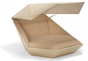 Vondom Denné lôžko so sklopnou strieškou Faz, Vondom, 180x180x90 cm, matt polyethylen, matrac vonkajšia látka Group 1A a 1B, farebné vyhotovenie podľa vzorkovníka