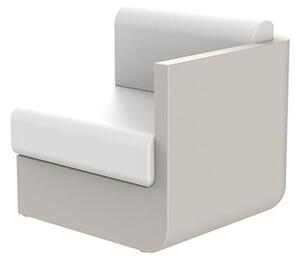 Vondom Ukončovací diel ľavostranný ULM, Vondom, 82x82x72 cm, matt polyethylen farba podľa vzorkovníka, sedáky vonkajšia látka Group 1A a 1B farba podľa vzorkovníka