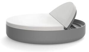Vondom Denná posteľ s polohovacou chrbtovou opierkou ULM, Vondom, okrúhla 180x40 cm, matt polyethylen, matrac vonkajšia látka Group 1A a 1B, farebné vyhotovenie podľa vzorkovníka