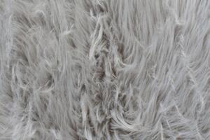 Flair Rugs koberce Kusový koberec Faux Fur Sheepskin Grey kruh - 120x120 (priemer) kruh cm