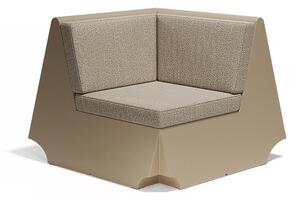 Vondom Rohový diel Rest, Vondom, 94x94x74 cm, matt polyethylen farba podľa vzorkovníka, sedáky vonkajšia látka Group 1A a 1B farba podľa vzorkovníka