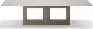 Vondom Jedálenský stôl Vela, Vondom, obdĺžnikový 300x120x72 cm, matt polyethylen farba podľa vzorkovníka, doska HPL s čiernym okrajom farba podľa vzorkovníka