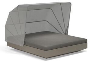 Vondom Denná posteľ so sklopnou strieškou Vela, Vondom, 193x211x159 cm, matt polyethylen, matrac vonkajšia látka Group 1A a 1B, farebné vyhotovenie podľa vzorkovníka