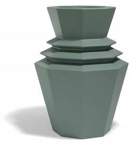 Vondom Vonkajší kvetináč Origami Hinoki, Vondom, 76x76x120 cm, matný polyetylén, farba podľa vzorkovníka