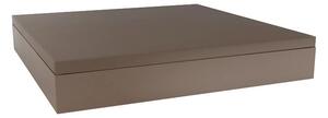 Vondom Denná posteľ Jut Basic, Vondom, 240x240x40 cm, matný polyetylén, matrac vonkajšia látka Group 1A a 1B